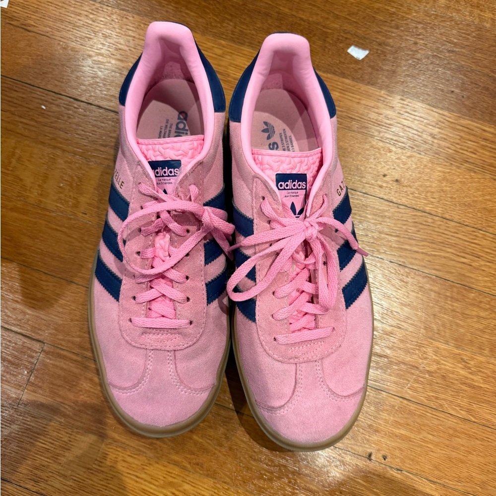 Adidas Pink Platform Gazelles
